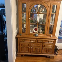 Antique China Cabinet & Table