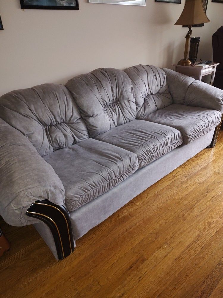 Grey Convertible Sofa