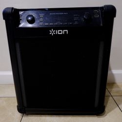 ION Block Rocker Max Bluetooth Speaker – Portable PA System with Mic Input & Wheels
