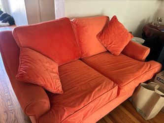 Velvet loveseat