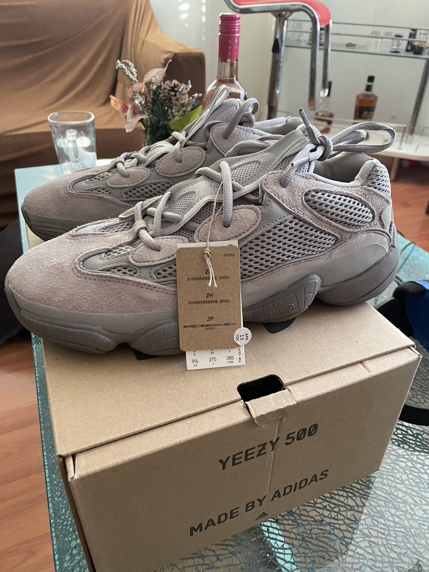 Adidas Yeezy 500 Ash Grey Size 9.5