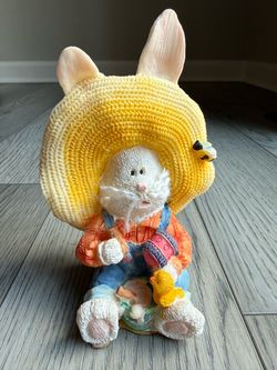 Vintage K's Collection Easter Bunny Figurine 5.75”