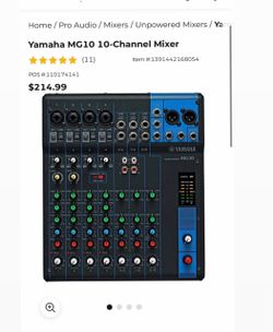 MG10 Yamaha 10 Chanel mixer