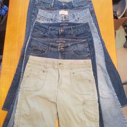 Women's Size 8 Jean And Short Lot