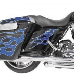 Harley Davidson Stretched Arlen Ness Style Side Covers Touring 09 – 13 FLHT, FLHR, FLTR, FLHX
