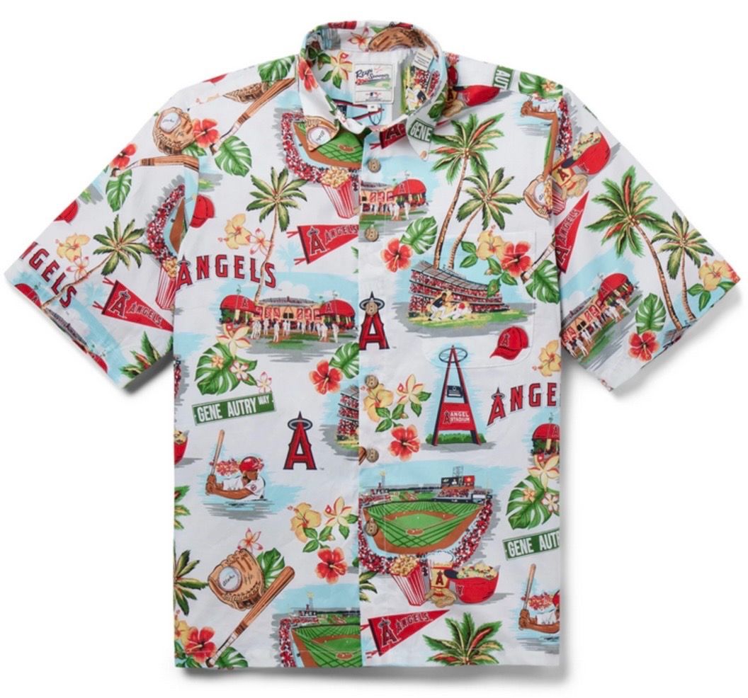 Reyn Spooner Los Angeles Angels Button Up Scenic Shirt Mens M-2XL New $120 MSRP