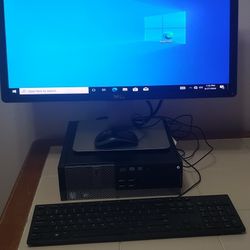 Dell Optiplex SFF Intel i7 3.40 Ghz 2TB 16 Gig Ram  Dell 24" Monitor 