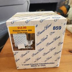 Princess House Crystal #859 Candleholder