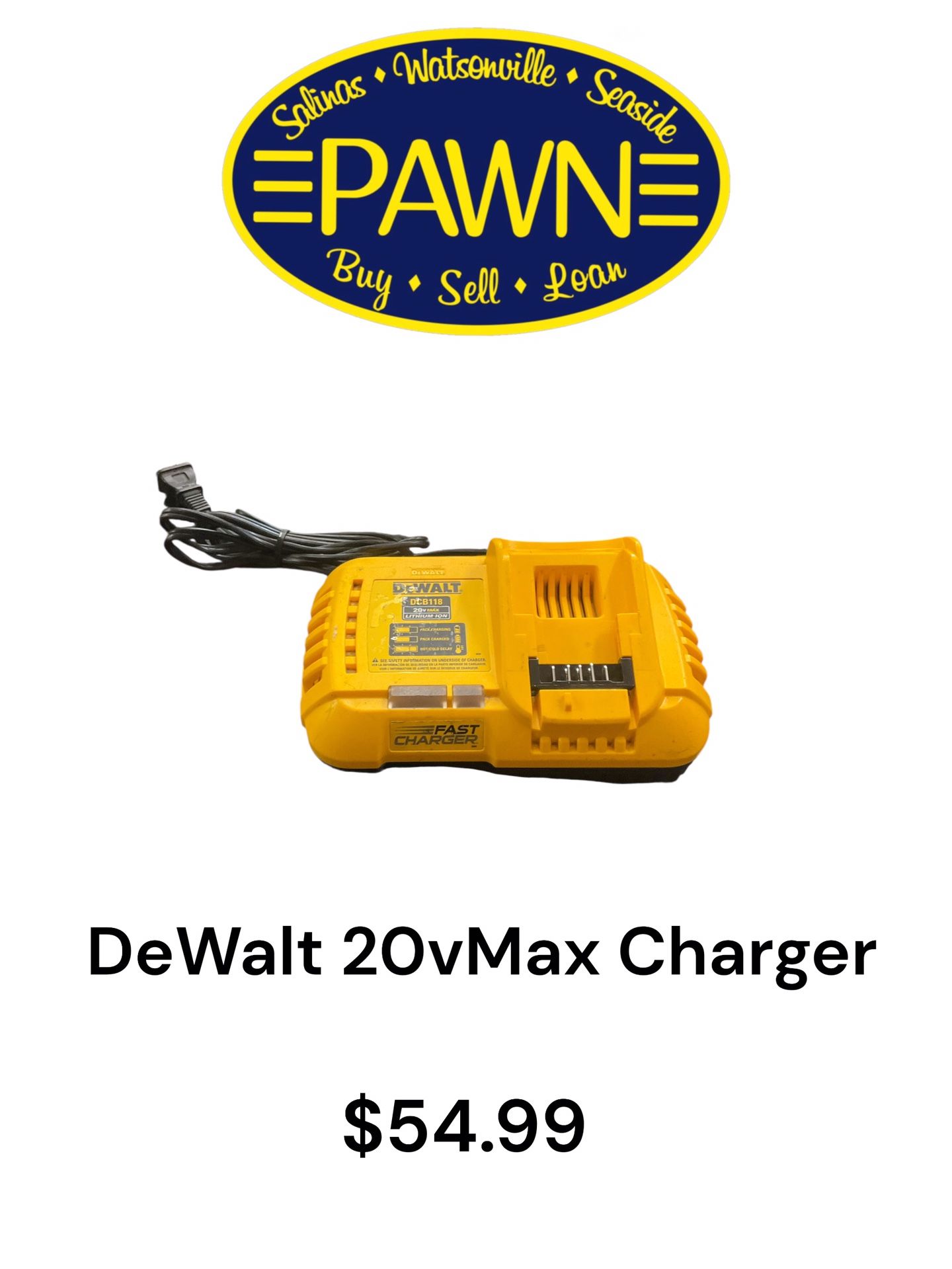 DEWALT DCB118 20v Max Lithium Ion Fast Charger