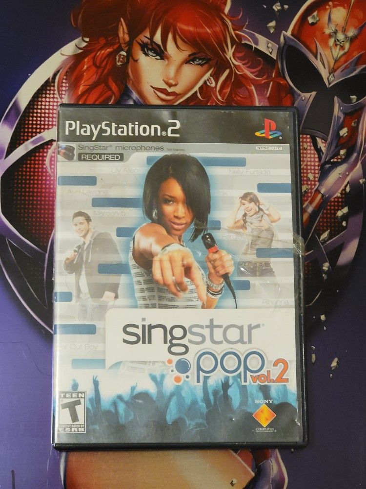 SingStar Pop Vol. 2 - (Sony Playstation 2) 🌋🐊🌋