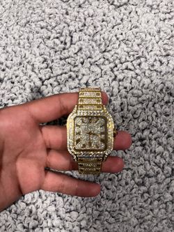 Iced out watch