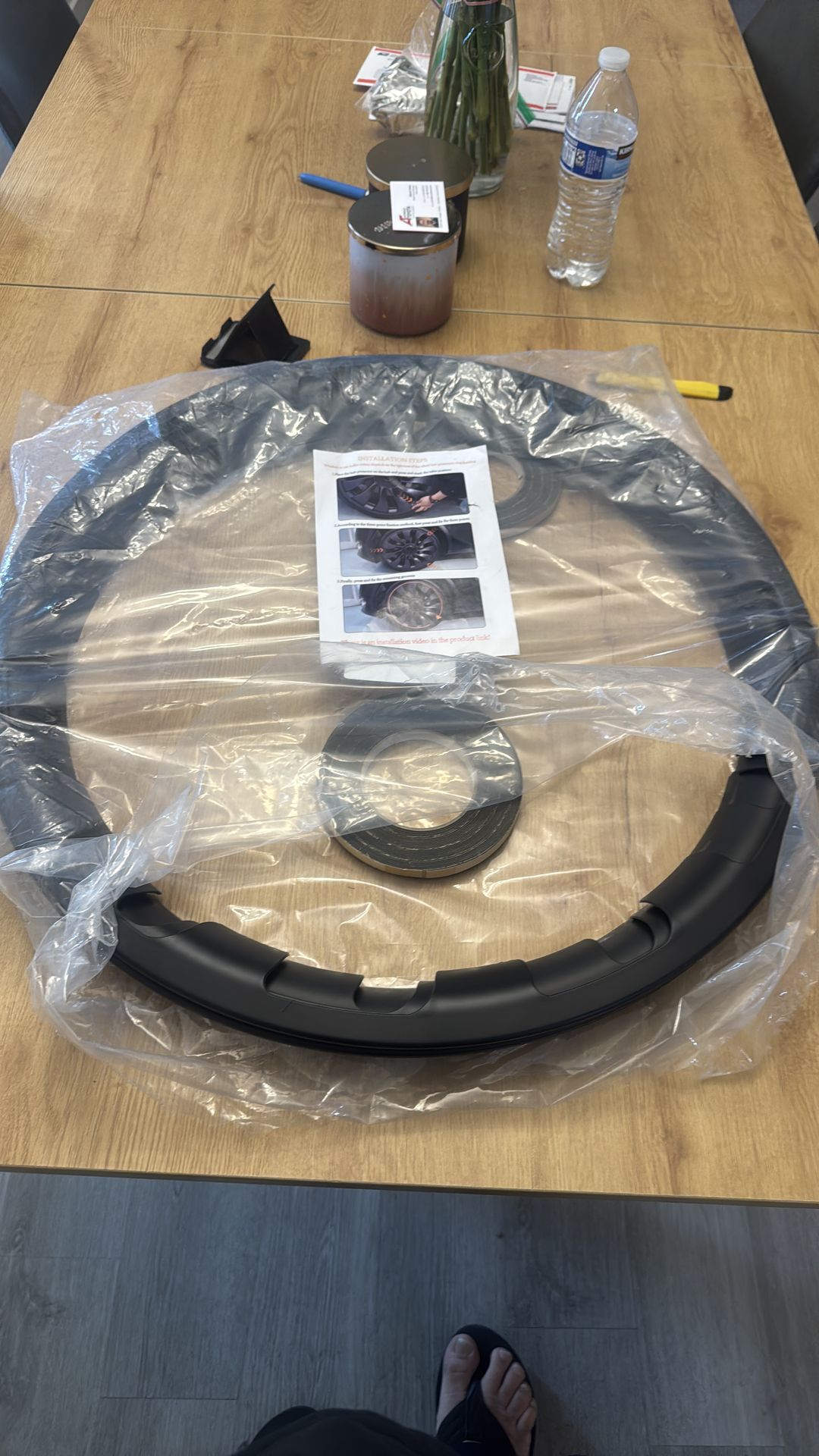 Eruseay for Tesla Model Y 20 Inches Wheel Rim Protector Rim, 4 PCS ABS Rim Hubcaps Cover Tesla Model Y 2017-2024, 20 Inch YeelBRim Protection Accessor