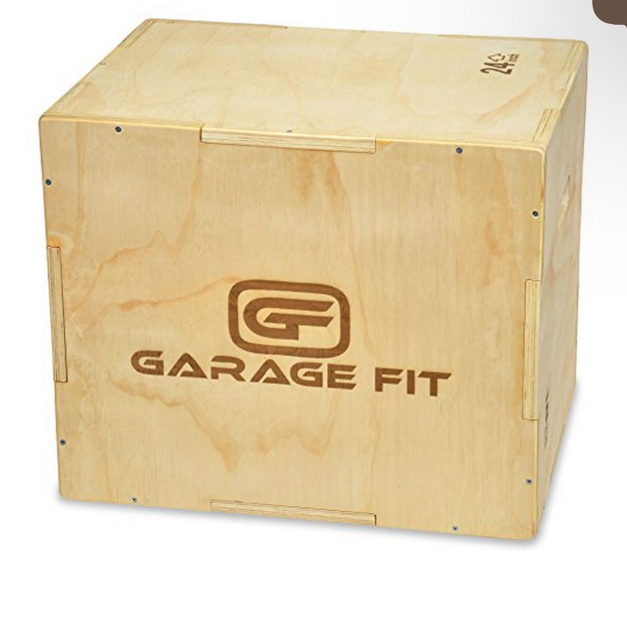 Garage Fit 3 in 1 Wood Plyo Box - 20/24/30 inch Plyometrics Box - Great plyo Boxes for Cross Training, MMA, Aerobic, or Plyometric Jump Box Explosive 