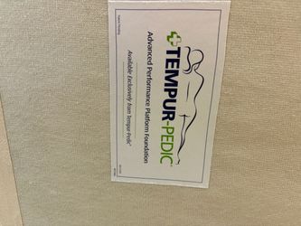 FREE Tempur-pedic platform foundation (King)