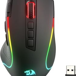 Redragon M612 PRO RGB Gaming Mouse, 8000 DPI Wired/Wireless Optical Mouse with 9 Programmable Buttons & 7 Backlit Modes