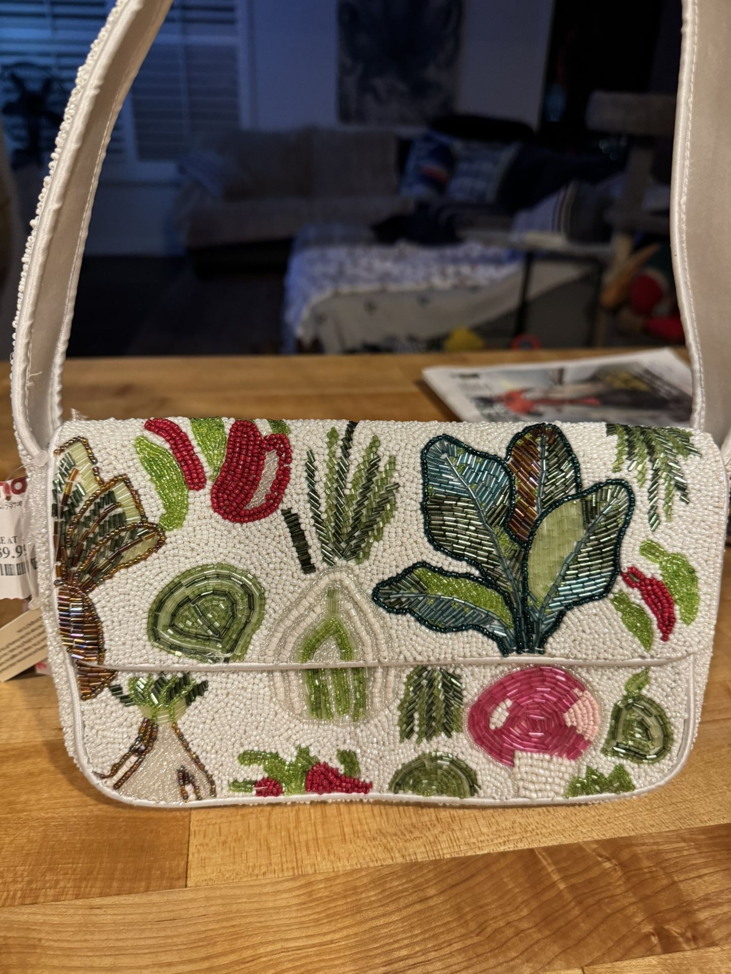 Viral Veggie Beaded Bag