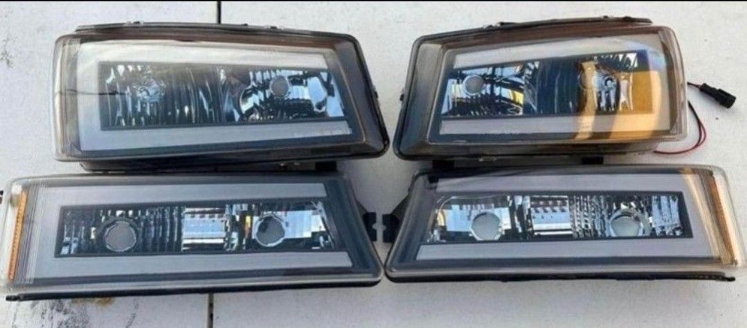 03-06 Chevrolet Silverado Avalanche LED DRL Headlights Luces Micas Calaveras Faros Faroles Focos Chevy