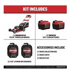 Brand New CRAFTSMAN 2xV20 20V MAX 21" Self-Propelled Lawn Mower
