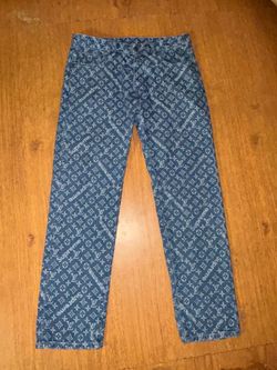 LV x Supreme collab denim jeans