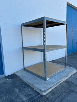 Industrial 3 Tier Racks 48 in W x 48 in D Used Heavy Duty Storage Shelving Stronger Than Homedepot Lowes And Costco Delivery Available