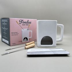 Fondue For 2 Set By Kikkerland - New, Open Box