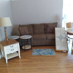 Twin Bed With Frame  Sofa N Kitchen Table With 6 Chairs