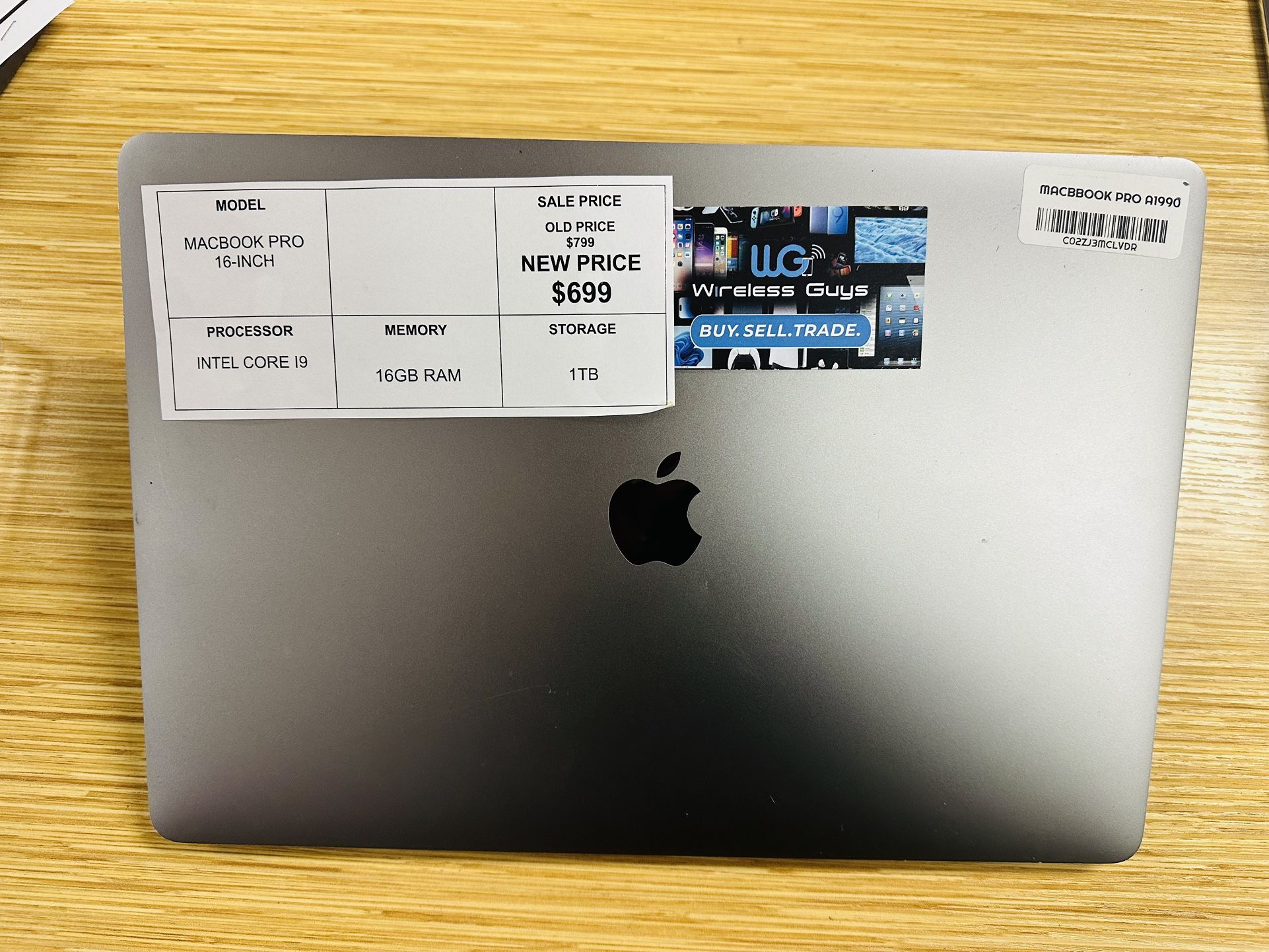 ON SALE APPLE MACBOOK PRO 16” INCHES INTEL CORE i9