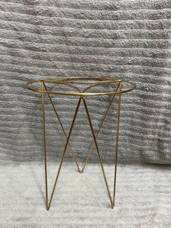 Gold Metal Plant Stand