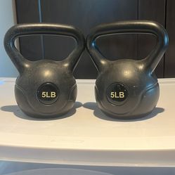 Two 5pound Kettle Bells