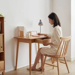32”- 100% FAS Solid Wood Natural Wood Table / Desk [NEW IN BOX] **Retails for $298