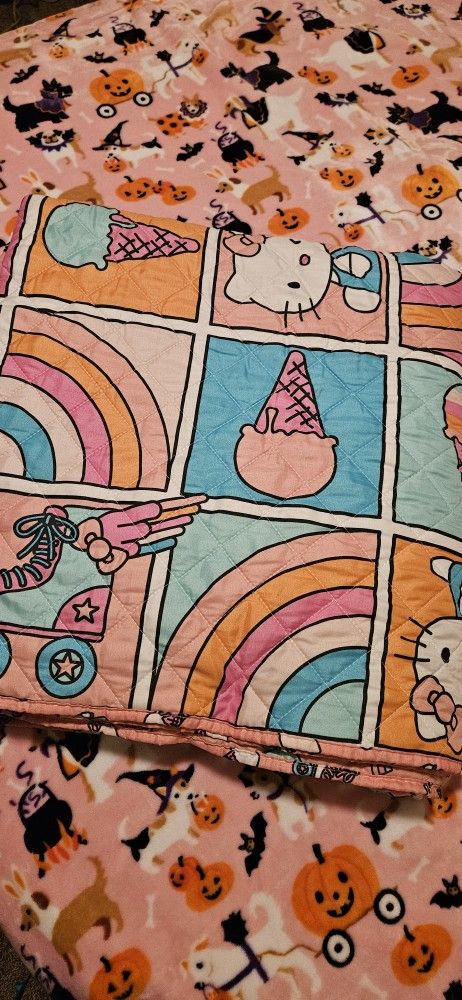 Hello Kitty Quilt Queen Size