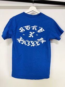Born x Raised Wavy Blue Rocker T-Shirt (og logo)