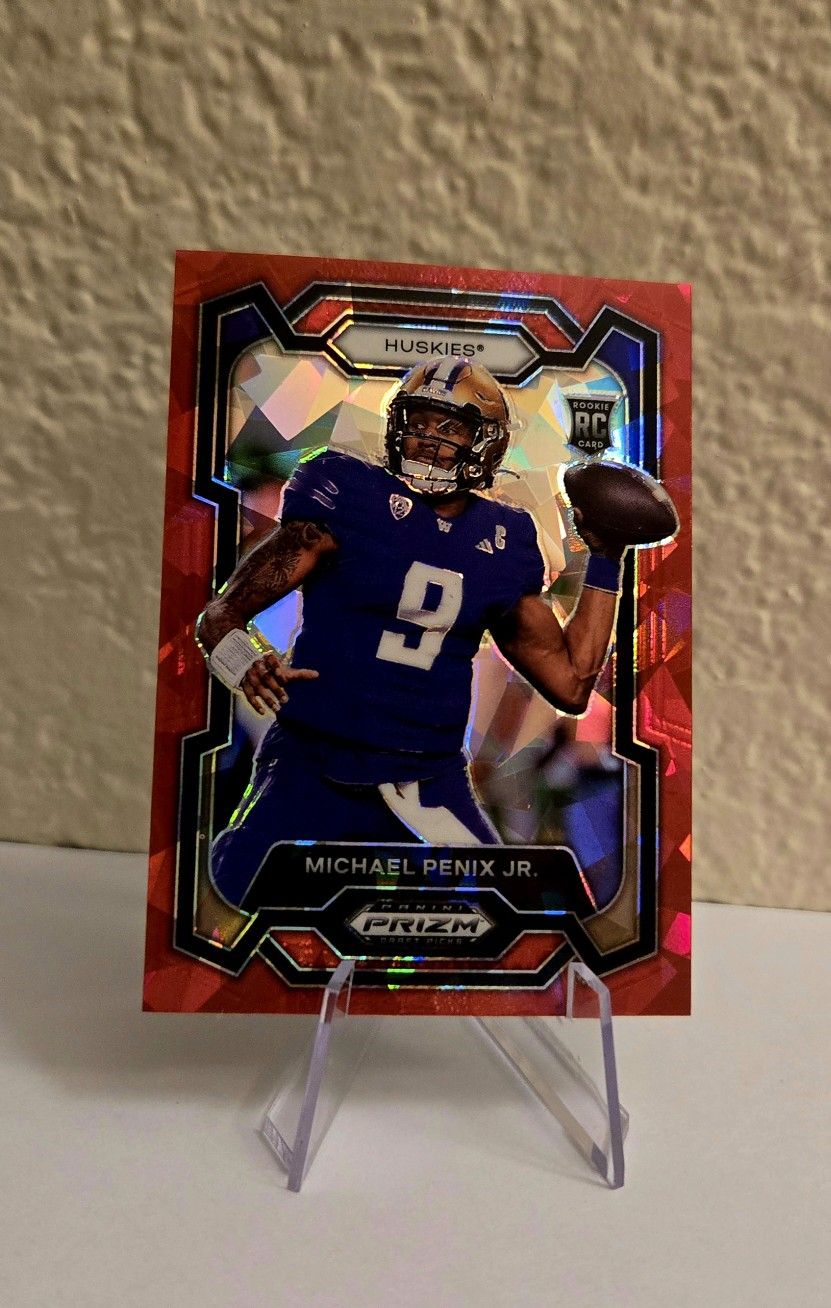 2024 Panini Prizm Draft Picks - Michael Penix Jr. #101 Red Ice Prizm (RC)