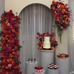 Artificial Flowers / Floral Backdrop 