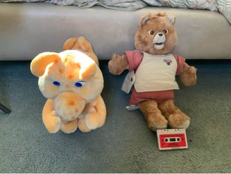 A Vintage Teddy Ruxpin And His Friend  grubby