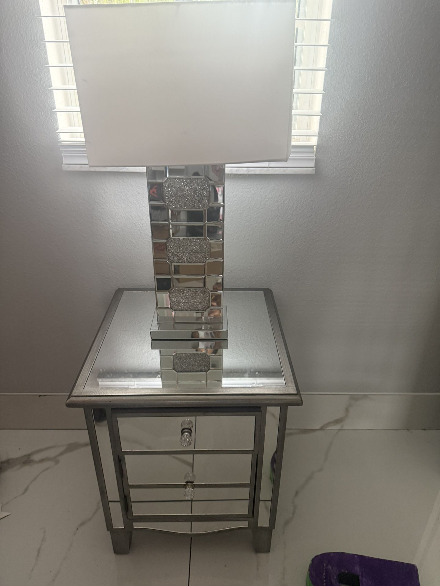Mirrored  Nightstand (ONLY)