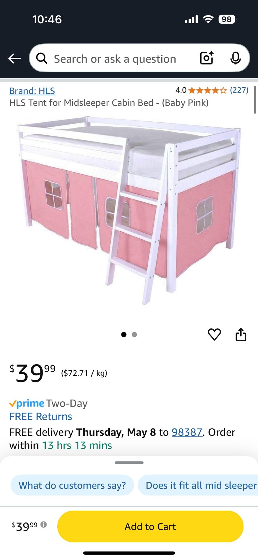 Bunk Bed Tent