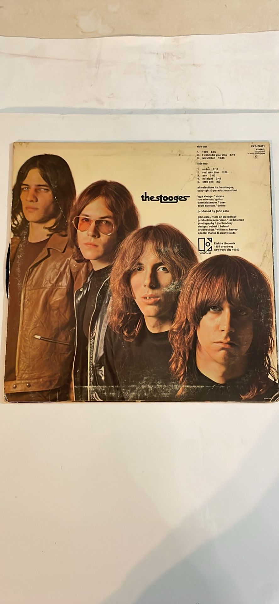 The Stooges S/T 1969 Elektra EKS 74051 LP vinyl very good cond as