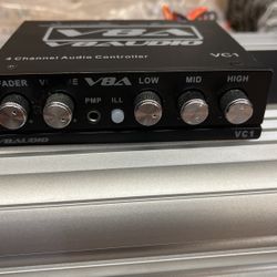 Car Amplifier 4 Channel MOSFET Amp/  Preamp 4 Channel EQ. Brand. We 