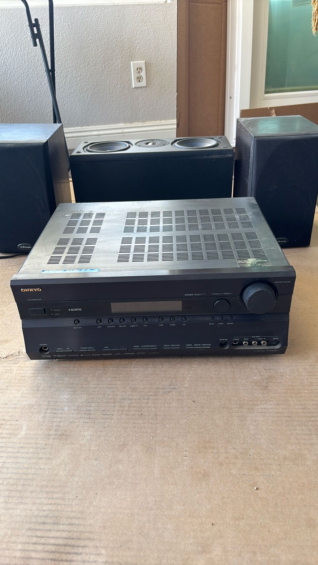 Onkyo receiver and Polk Audio Speakers