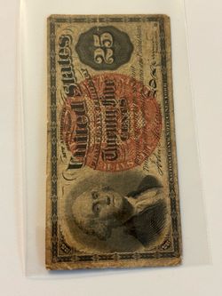 Vintage note 25 cents George Washington