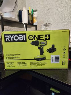 Ryobi 18V Drill/Driver Kit with Two Compact Batteries and One Charger
