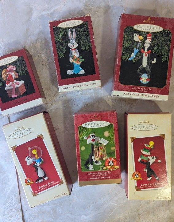 Vintage Hallmark Keepsake Christmas Ornaments Bundle (5)