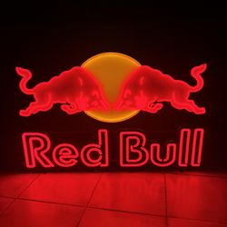 RED BULL NEON SIGN / MANCAVE / *AUTHENTIC* FULLY FUNCTIONING