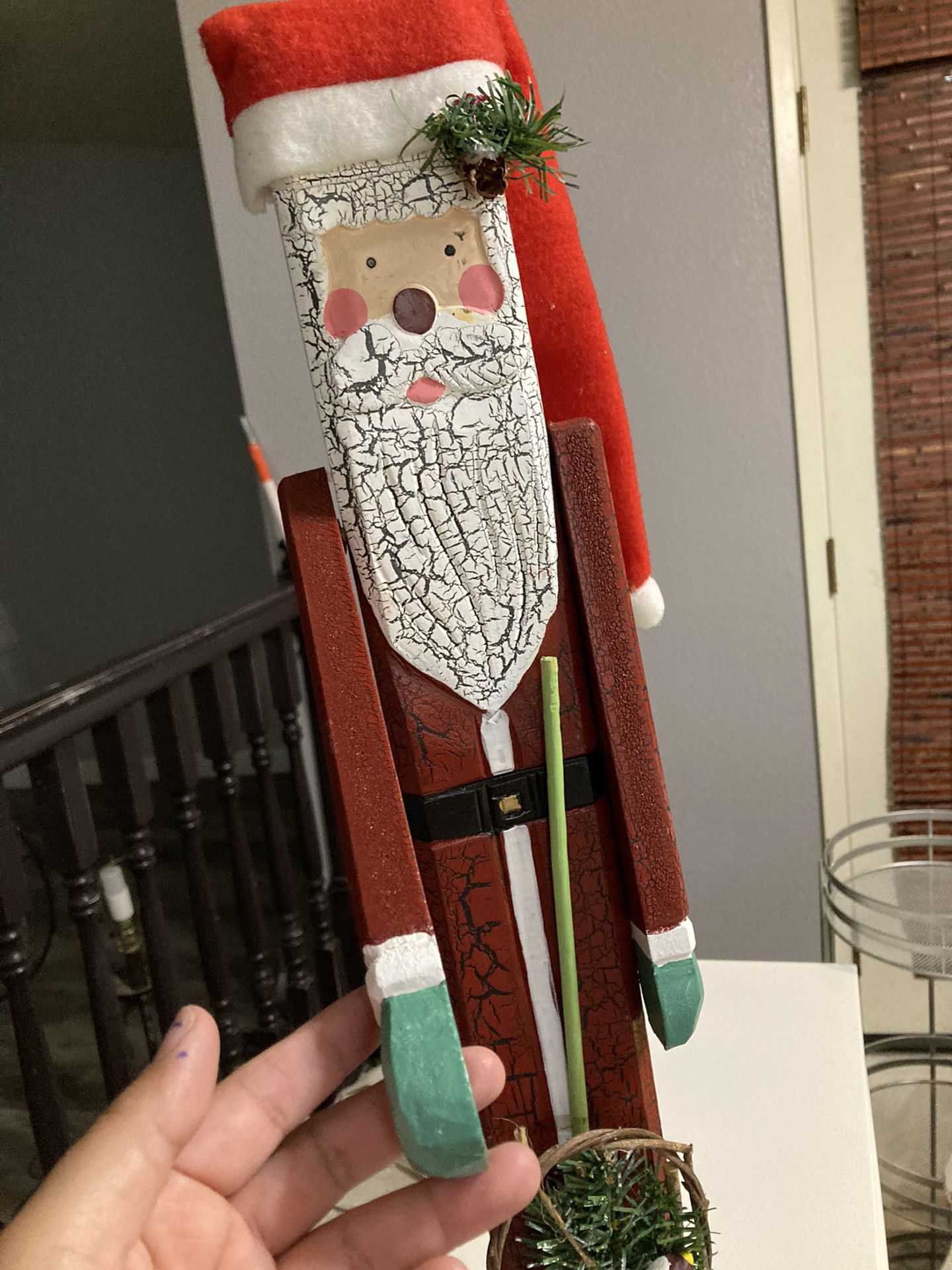 Wooden Christmas Santa 