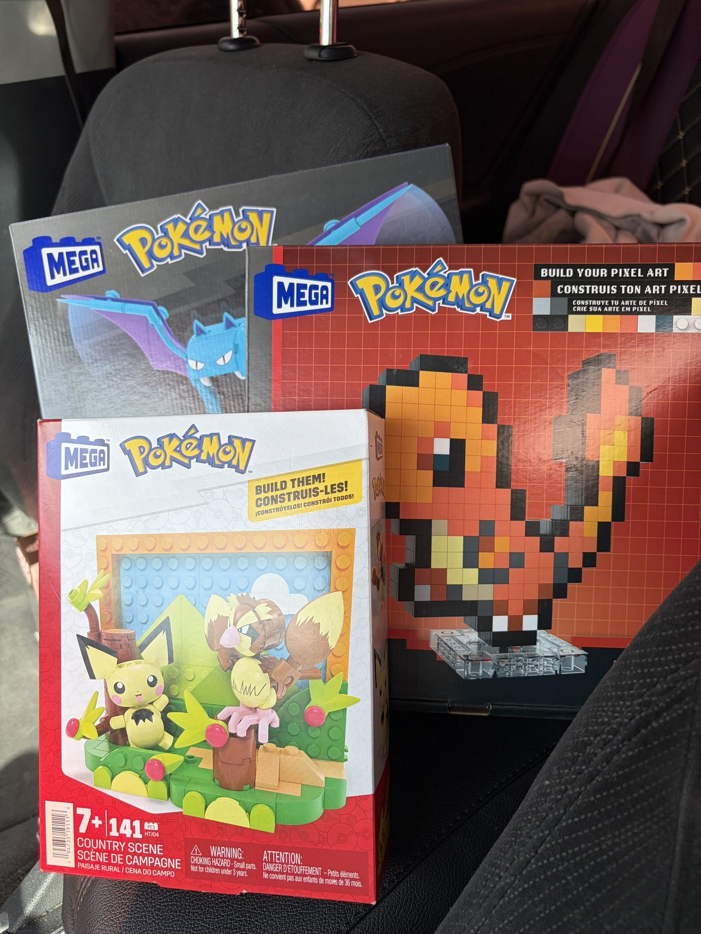 Pokémon Mega Bloks Lego 3 Sets