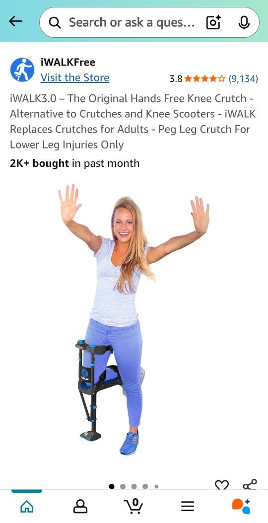 iWALK3.0 – The Original Hands Free Knee Crutch