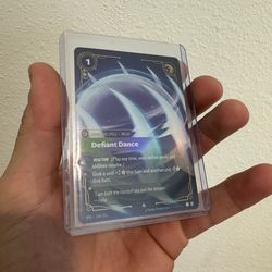 Defiant Dance 196/221 Foil NM English Riftbound Spiritforged  TCG