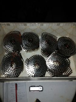 7 rolls of 8 Penny nail rolls