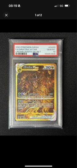 Pokemon 2023 Giratina VSTAR GG69/GG70 Full Art SR Crown Zenith GEM MINT PSA 10